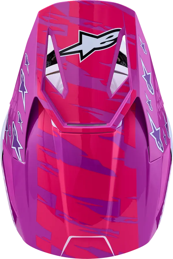 Alpinestars Helm Jeugd SM3 FALCON Paars/Wit/Roze