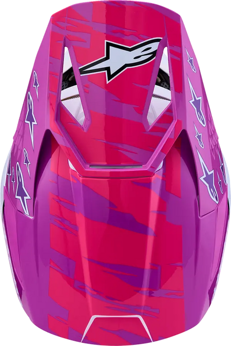 Alpinestars Helm Jeugd SM3 FALCON Paars/Wit/Roze