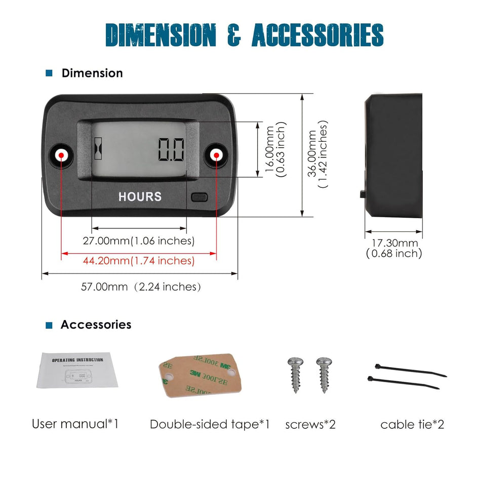 Jitsie Digital Hour Meter
