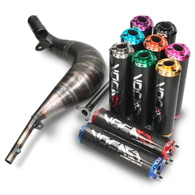 VOCA Cross Carbon uitlaat 80/90cc – Sherco SM-R / SE-R 50