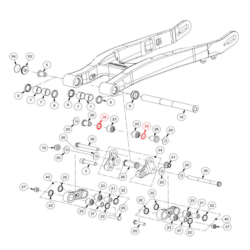 Jitsie Linkage Dust Seal NBR 15X21X3MM Gas Gas Pro/Racing/GP 02-26, Montesa 315/4RT, TRS One 16-26