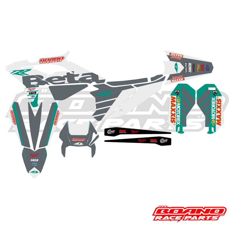 BOANO stickerkit 2024 Nardo, grijs - Beta RR 2T/4T (2023-2024)