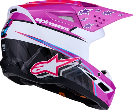 Alpinestars Helm SM3 FALCON Paars/Wit/Roze