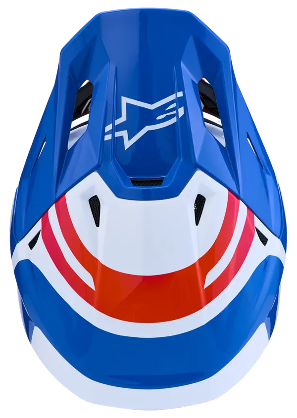 Alpinestars Helm SM7 CORE Wit/Blauw/Roze