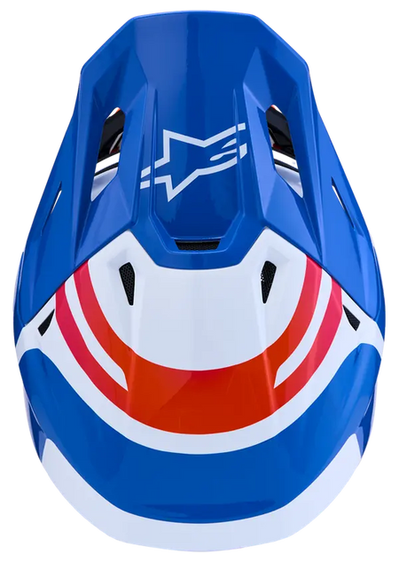 Alpinestars Helm SM7 CORE Wit/Blauw/Roze