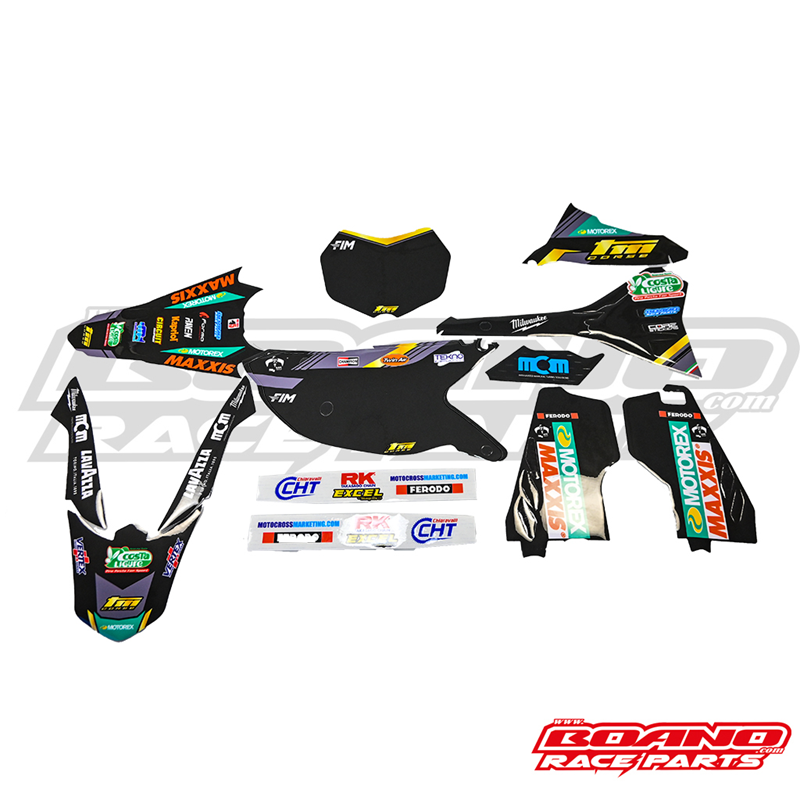 BOANO stickerkit Replica Team Factory 2025, zwart - TM 2T Fi (2022-2026)