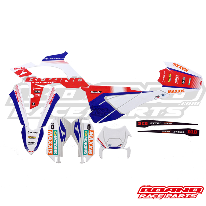 BOANO stickerkit 2021 voor restyling plastics, wit - Beta 2T/4T (2018-2019)