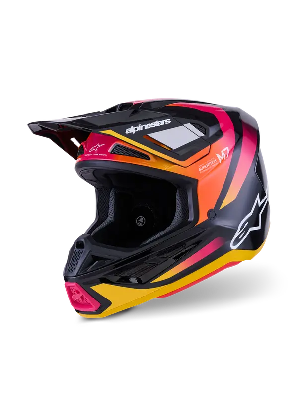 Helm SM7 RISE Zwart/Geel/Roze