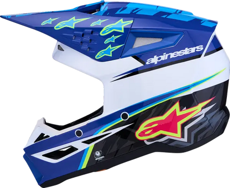 Alpinestars Helm SM3 FALCON Blauw/Zwart/Roze