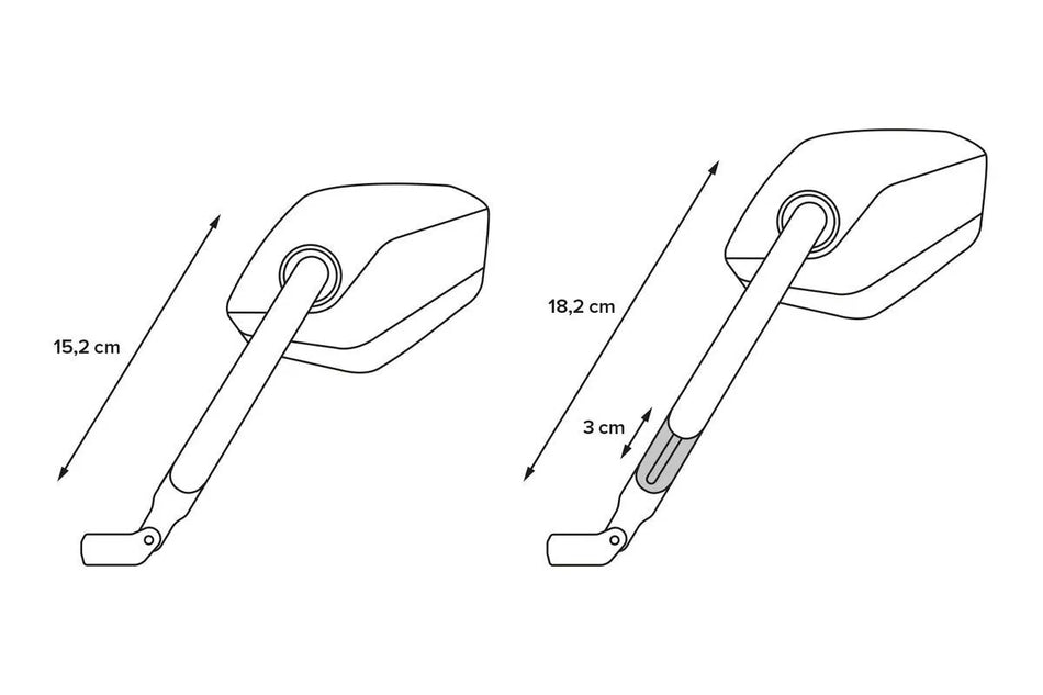 SW-Motech Mirror Set Sport