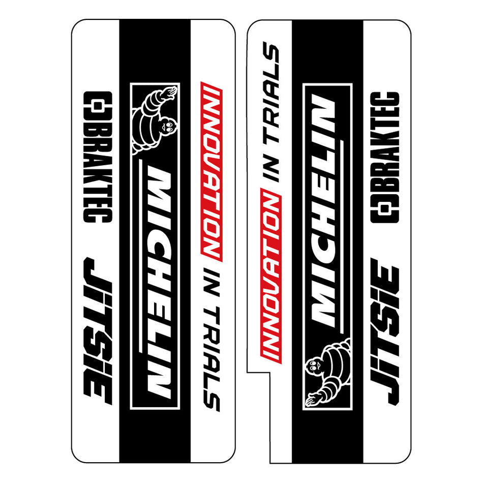 Jitsie Showa/Tech/Marzocchi Fork Stickers Michelin