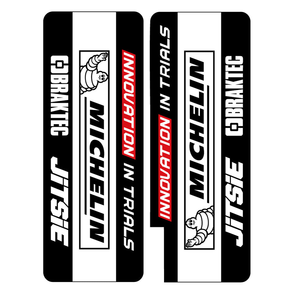 Jitsie Showa/Tech/Marzocchi Fork Stickers Michelin