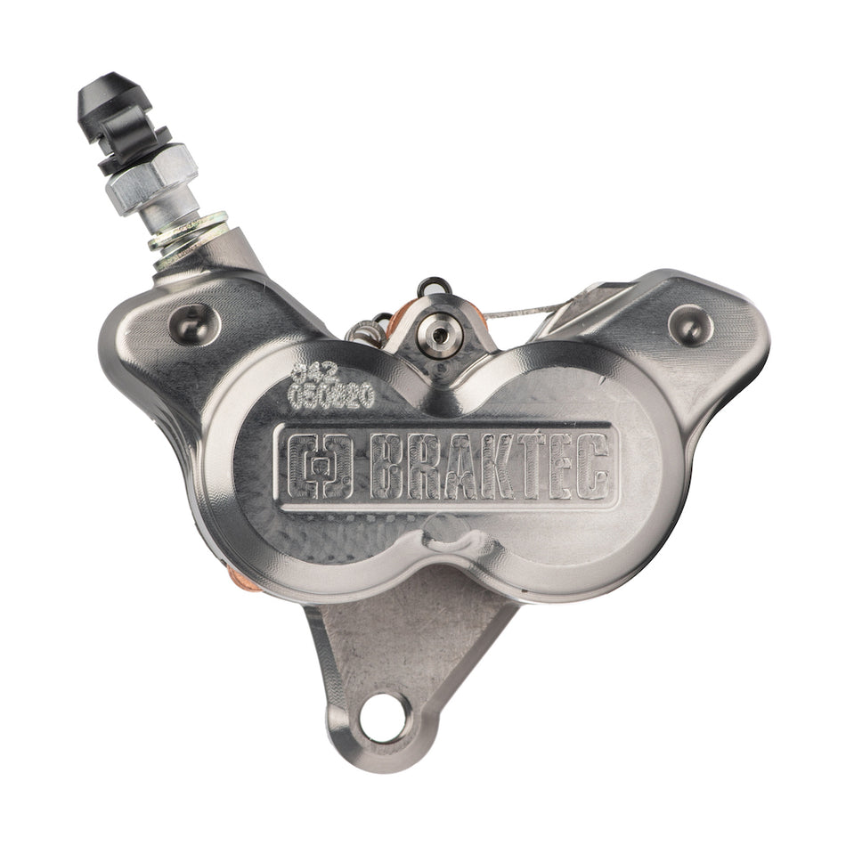 Braktec CNC Monoblock Front Brake Caliper 4 Pistons