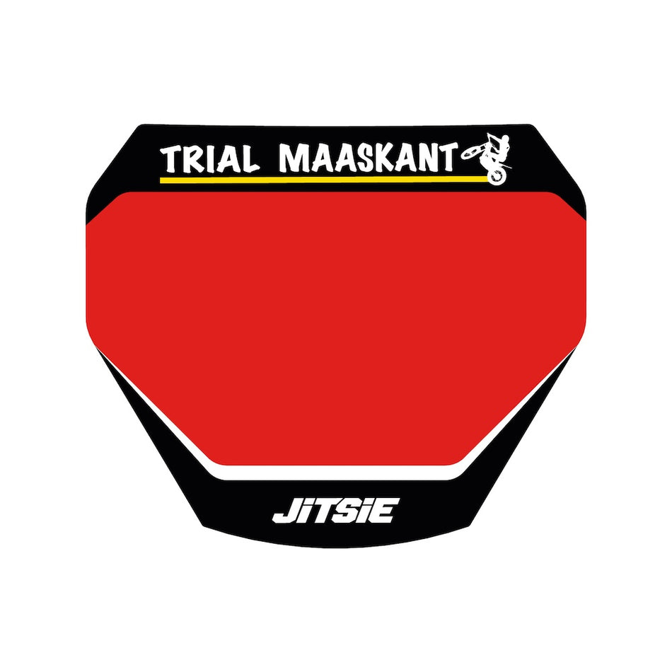 Front Number Board Race Sticker Trial Maaskant