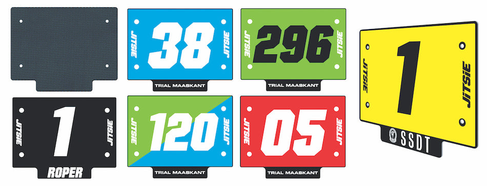 Jitsie Custom Front Number Board Sticker