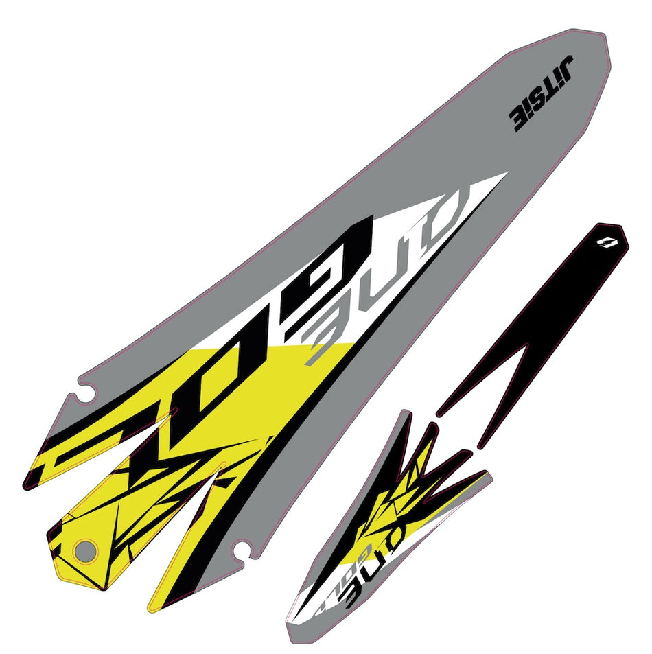 Jitsie Front/Rear Mudguard Sticker TRS Gold