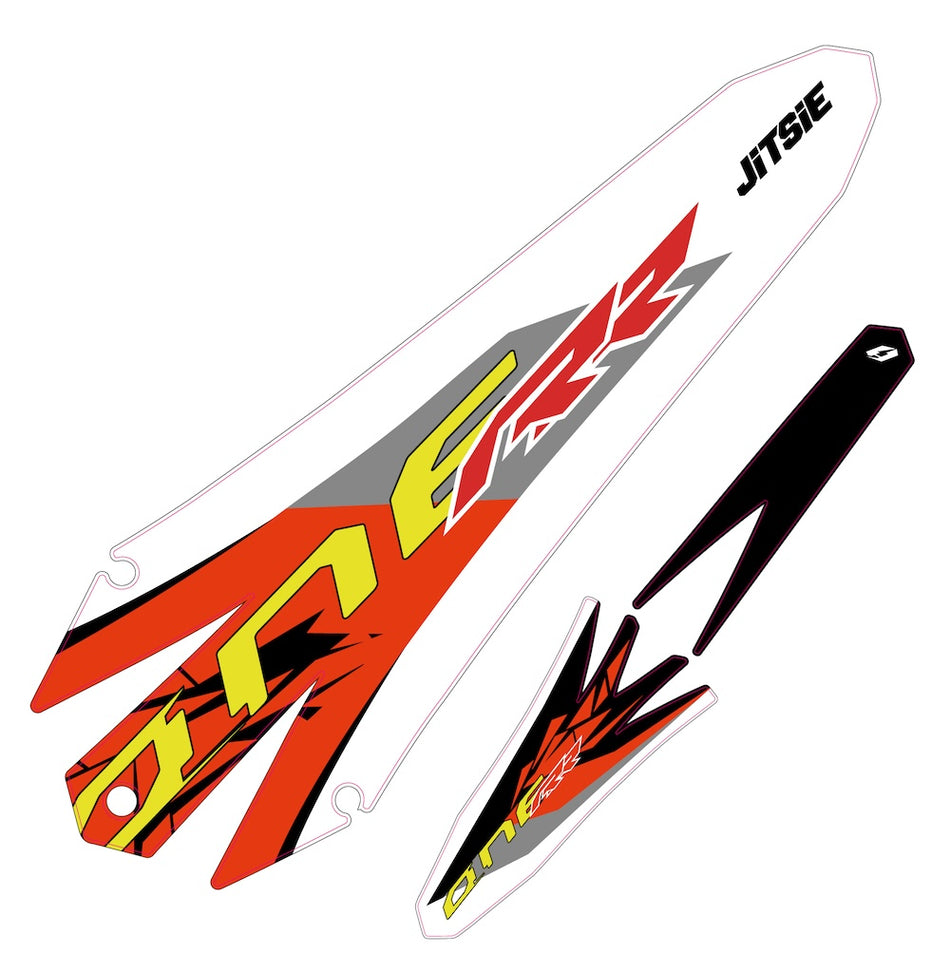 Jitsie Front/Rear Mudguard Sticker TRS One RR