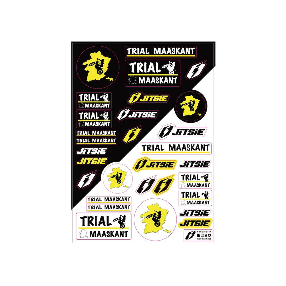 Jitsie Sticker Sheet A5 14.8X21CM Trial Maaskant