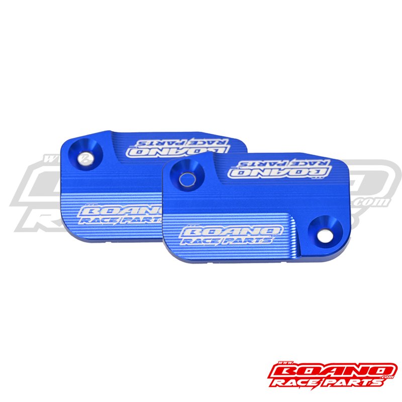 BOANO set pompdeksels rem en koppeling Brembo, blauw - TM 125/250/300/450