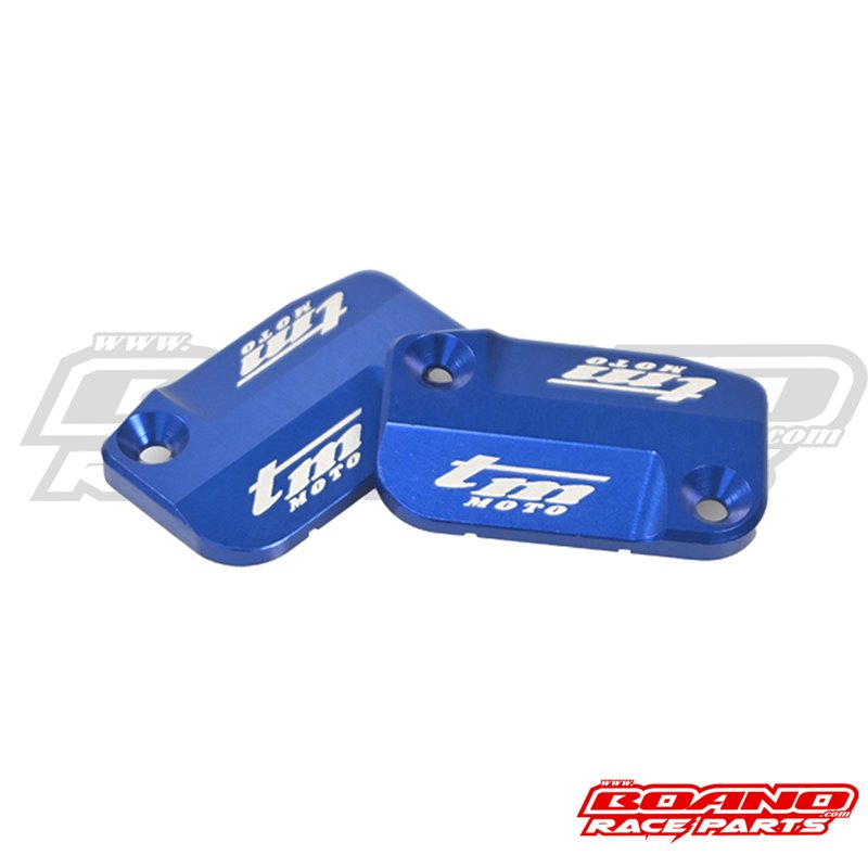 BOANO set pompdeksels rem en koppeling Brembo, blauw - TM 125/250/300/450