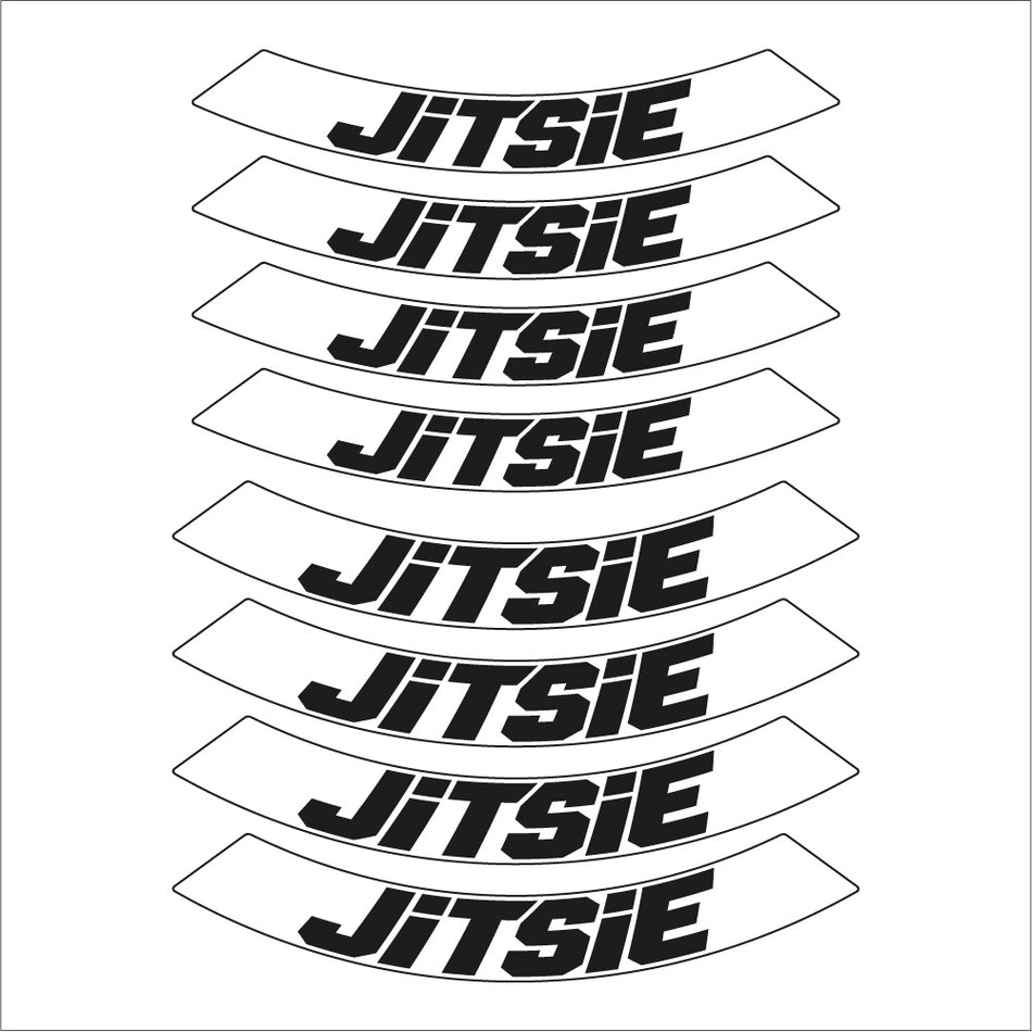 Jitsie Rim Sticker Kit Front/Rear Wheel