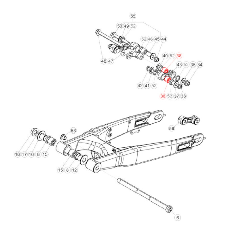 Jitsie Linkage Bearing 15X21X14MM Beta Evo 09-25
