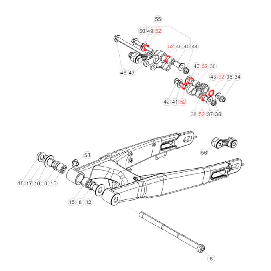 Jitsie Linkage Dust Seal NBR with Metal Cage 15X21X3MM Beta Evo 09-25, Montesa 315/4RT 97-26