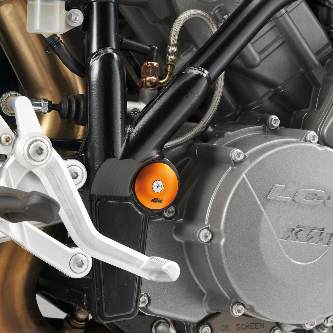 KTM Swingarm boutafdekking set oranje | Femon Parts