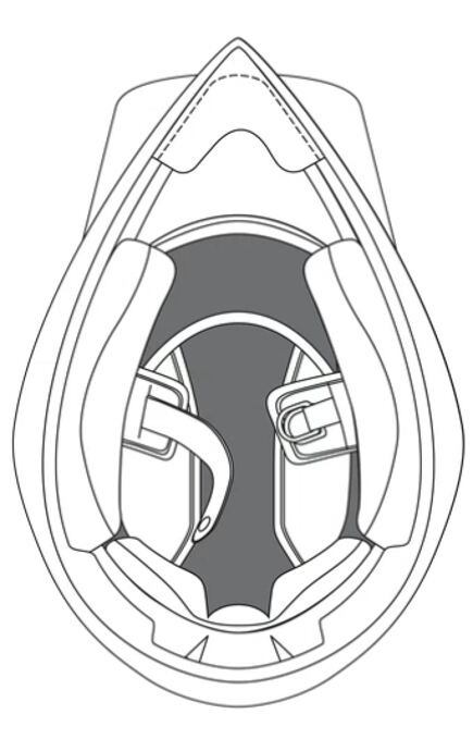 KTM AX9 helm kroonpadding