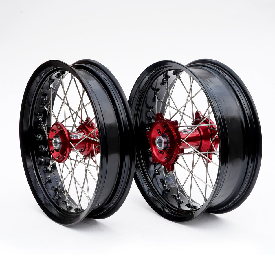 REX Supermoto Wielenset 3.50-17 / 5.00-17