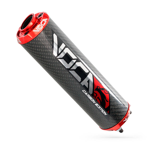VOCA Carbon demper – CNC-eindkap in kleur
