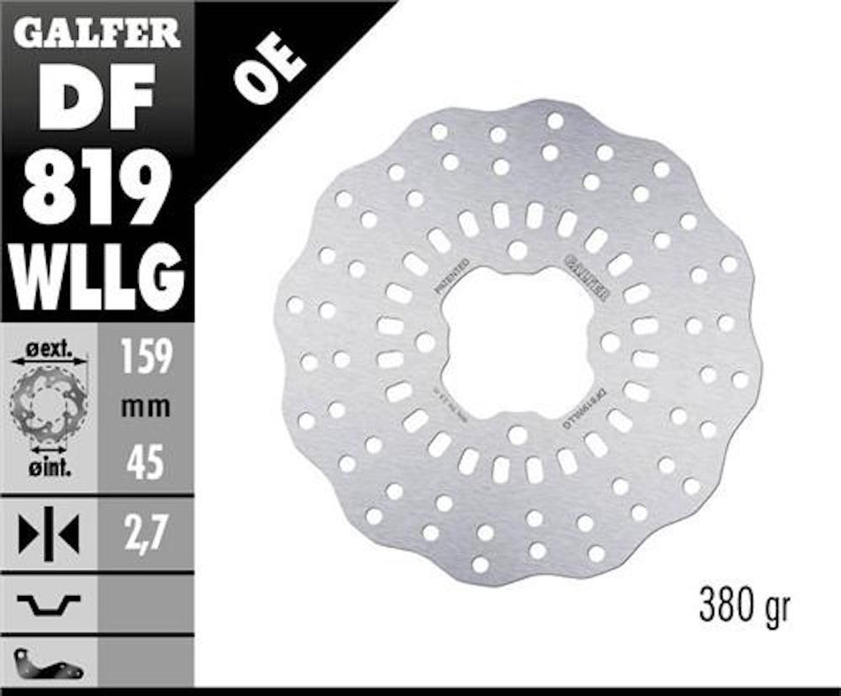 Galfer Solid Rear Brake Disc Beta Evo 09-25