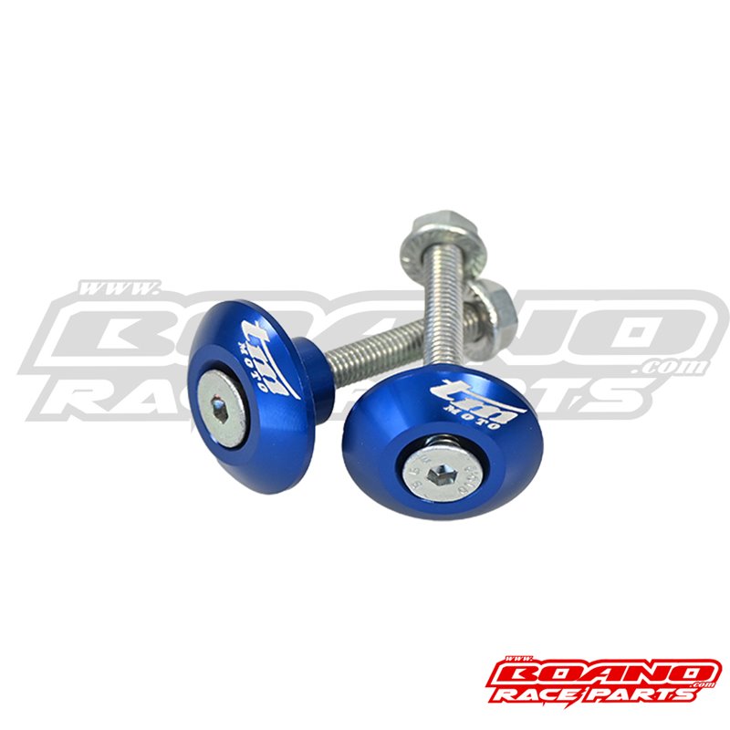 BOANO stuurdoppen geanodiseerd aluminium, blauw - TM 125/250/300/450 EN MX SM 2T/4T