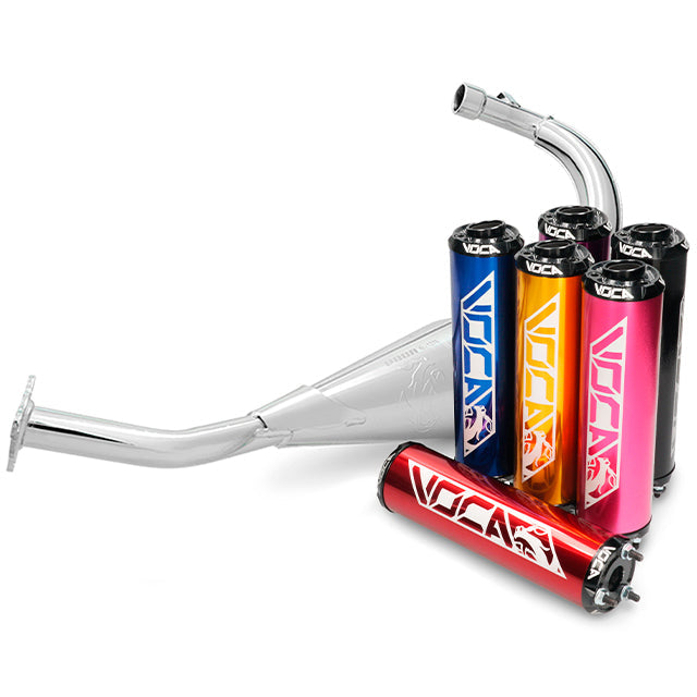 VOCA Chromed uitlaat 50/70cc (CE) – Sherco 50 SM-R / SE-R (2014+)