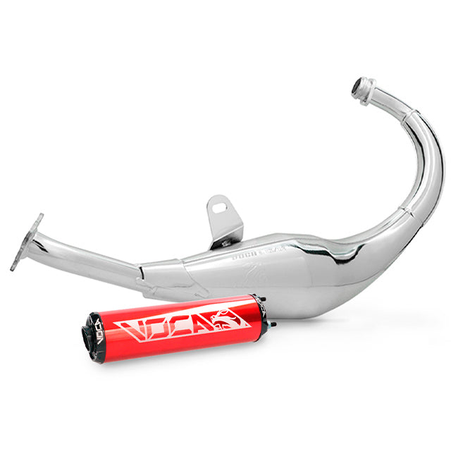 VOCA Chromed uitlaat 50/70cc (CE) – Derbi Senda