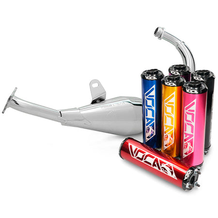 VOCA Chromed uitlaat 50/70cc (CE) – Derbi Senda