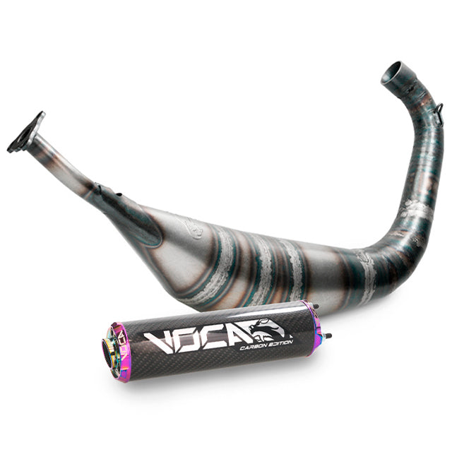 VOCA Carbon uitlaat 80cc – Yamaha DT 50/80 LC