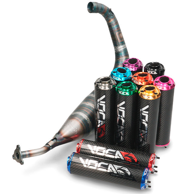 VOCA Carbon Racing uitlaat 70/80cc – Derbi Senda (Euro 2/3/4)