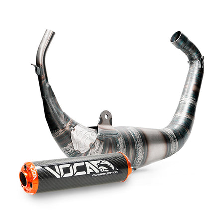 VOCA Carbon Racing uitlaat 80cc – Aprilia RS (2006+) / Derbi GPR (2004+)
