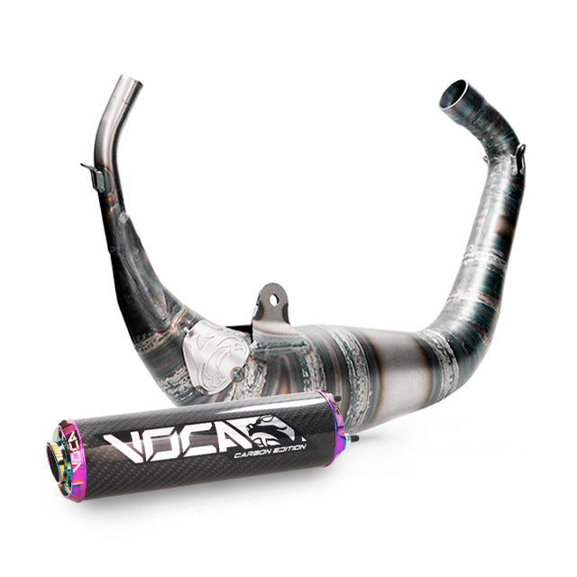 VOCA Carbon Racing uitlaat 80cc – Aprilia RS (2006+) / Derbi GPR (2004+)