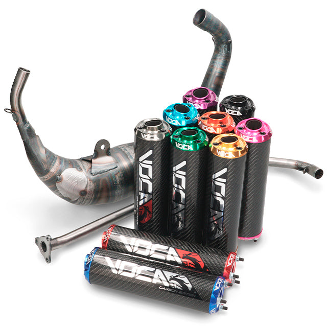 VOCA Carbon Racing uitlaat 80cc – Aprilia RS (2006+) / Derbi GPR (2004+)