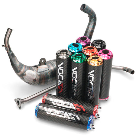 VOCA Carbon Racing uitlaat 80cc – Aprilia RS (2006+) / Derbi GPR (2004+)