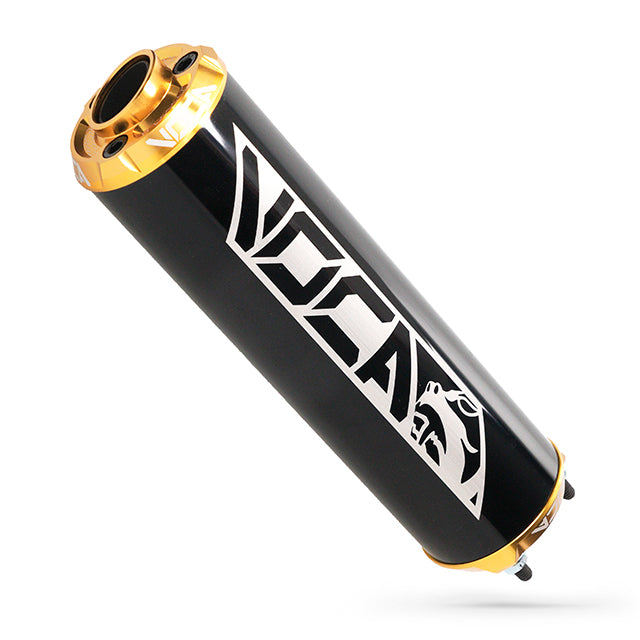 VOCA CNC Aluminium demper – zwart met gekleurde eindkap