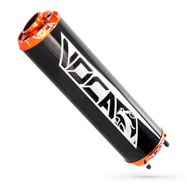 VOCA CNC Aluminium demper – zwart met gekleurde eindkap