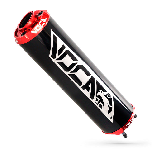 VOCA CNC Aluminium demper – zwart met gekleurde eindkap