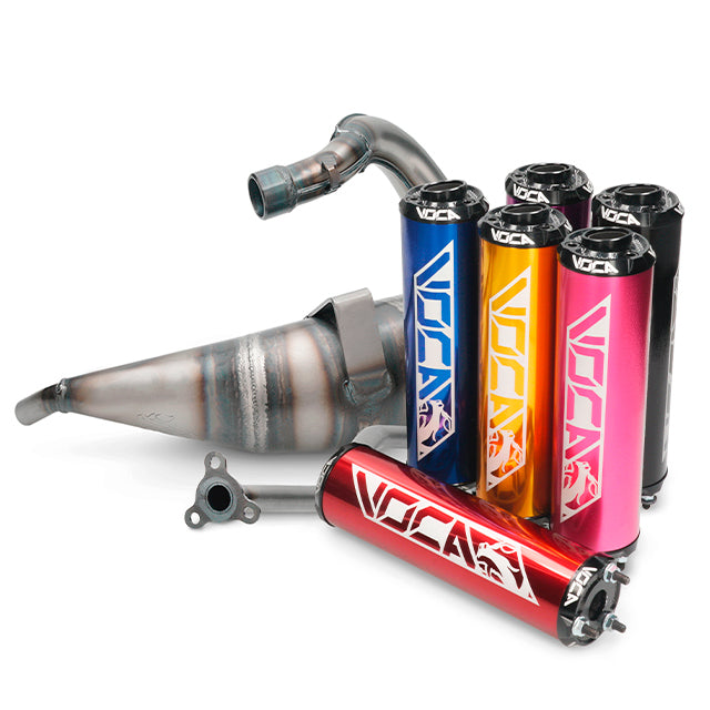 VOCA Cross Rookie uitlaat 50/70cc (CE) – Derbi Senda / DRD, Aprilia RX / SX 50