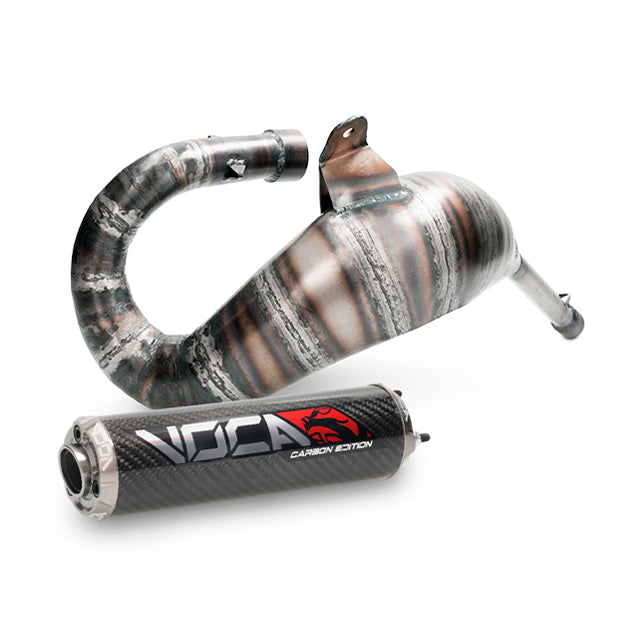 VOCA Cross Carbon uitlaat 80/90cc – Derbi Senda / DRD Cross 50