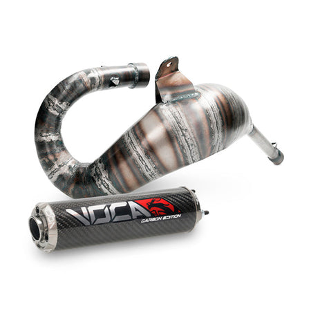 VOCA Cross Carbon uitlaat 80/90cc – Derbi Senda / DRD Cross 50