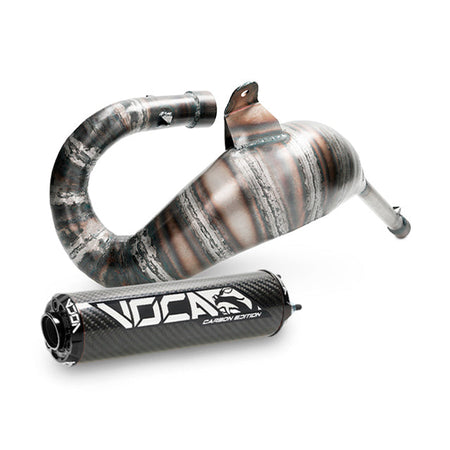 VOCA Cross Carbon uitlaat 80/90cc – Derbi Senda / DRD Cross 50