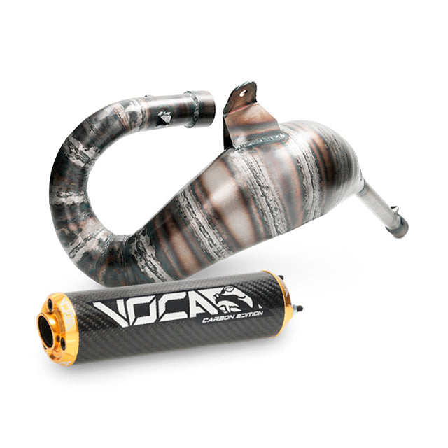 VOCA Cross Carbon uitlaat 80/90cc – Derbi Senda / DRD Cross 50